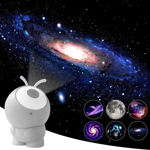 Aurora galaxy projector in bedroom